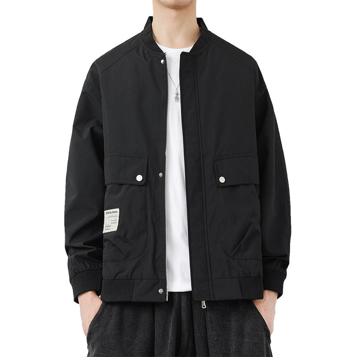 Herren Moderne Utilityjacke mit Stehkragen Echo Archiv