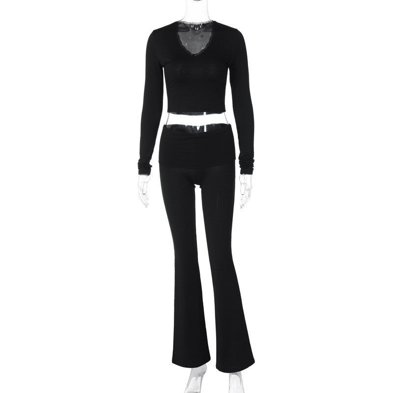 Damen enganliegendes Oberteil und Leggings Set Echo Archiv