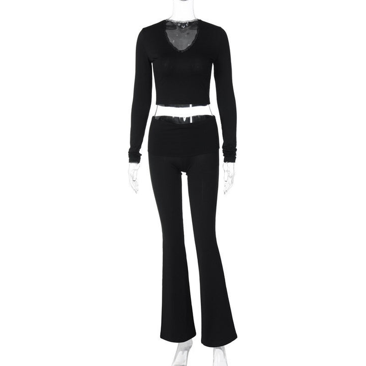 Damen enganliegendes Oberteil und Leggings Set Echo Archiv