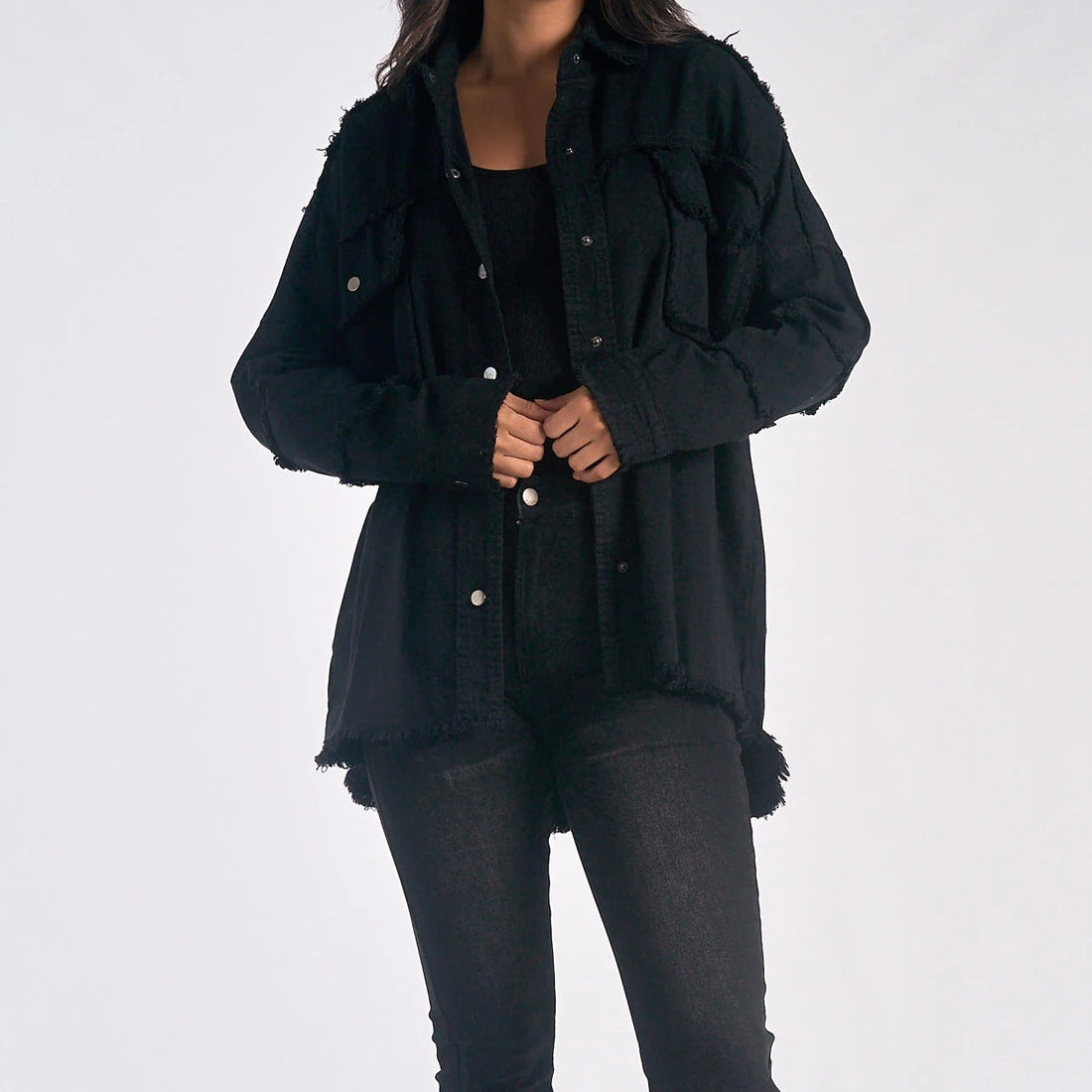 Damen Modische Overshirtjacke – Célinea