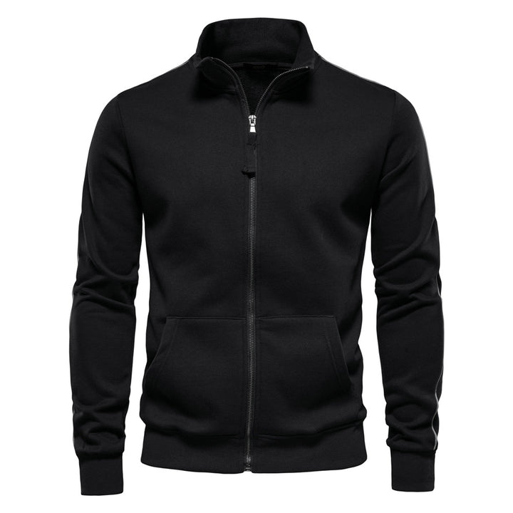 Herren Sweatjacke mit hohem Kragen und durchgehendem Reißverschluss Echoarchiv