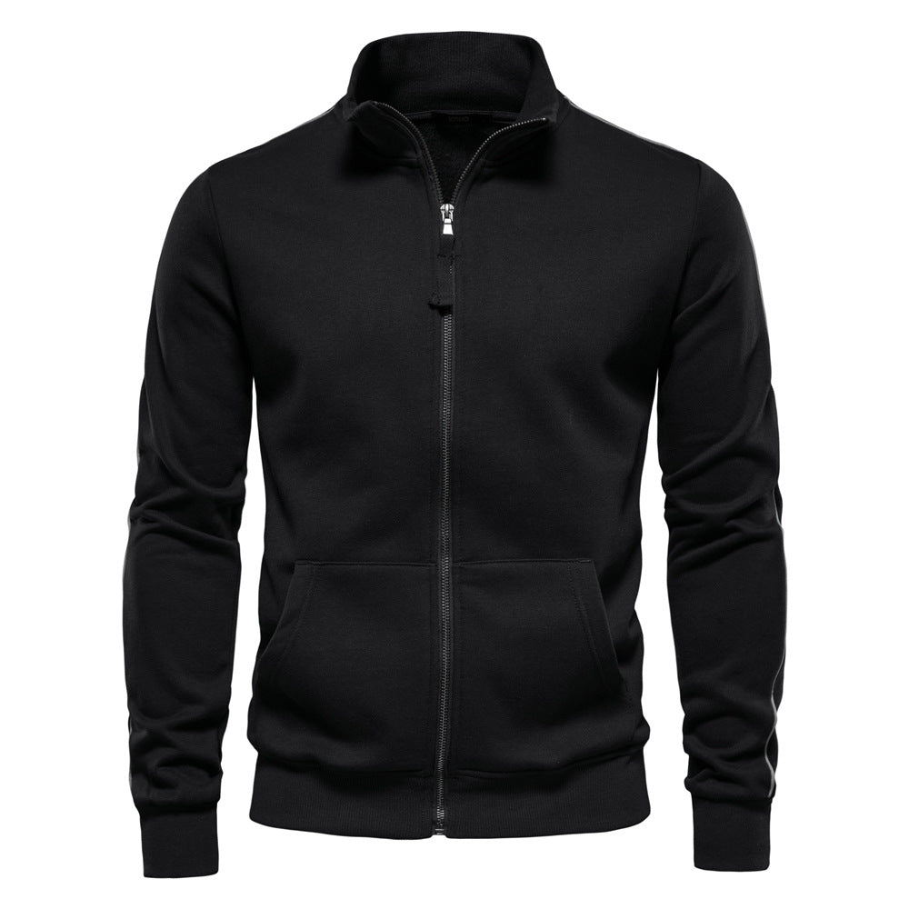 Herren SwEchoarchivtjacke mit hohem Kragen und durchgehendem Reißverschluss Echoarchiv