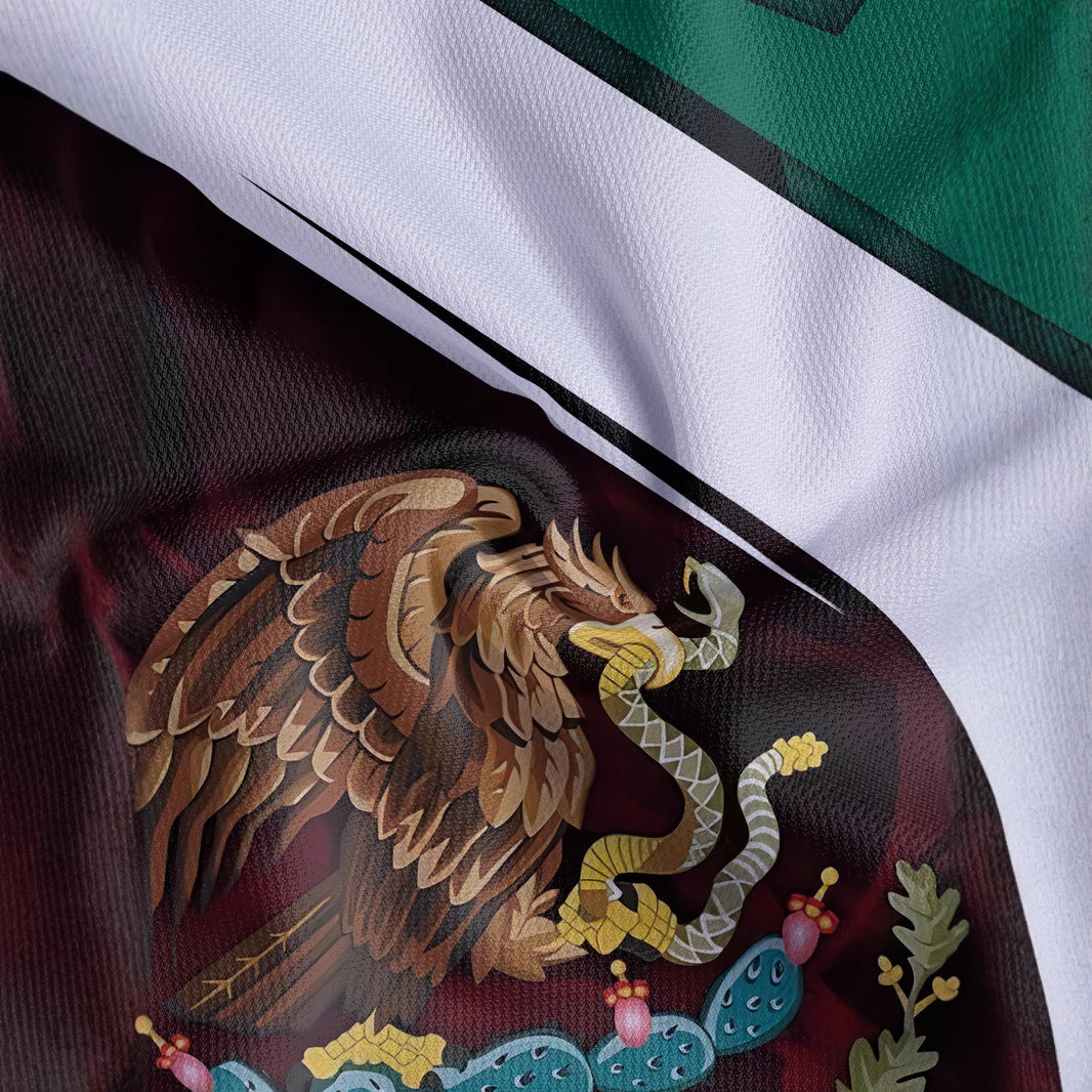 Herren Polohemd mit mexikanischem Nationaldesign Echoarchiv