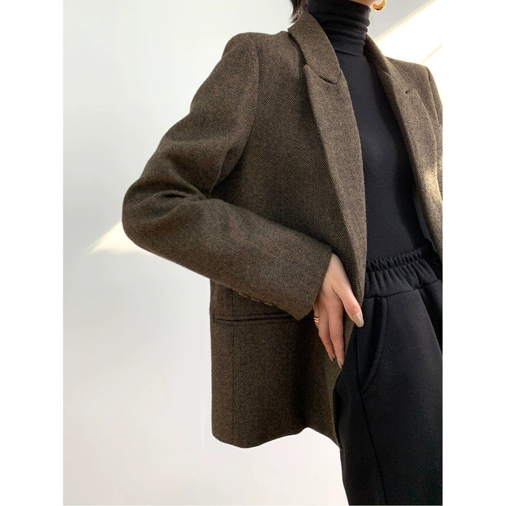 Damen Eleganter Wollblazer Echoarchiv