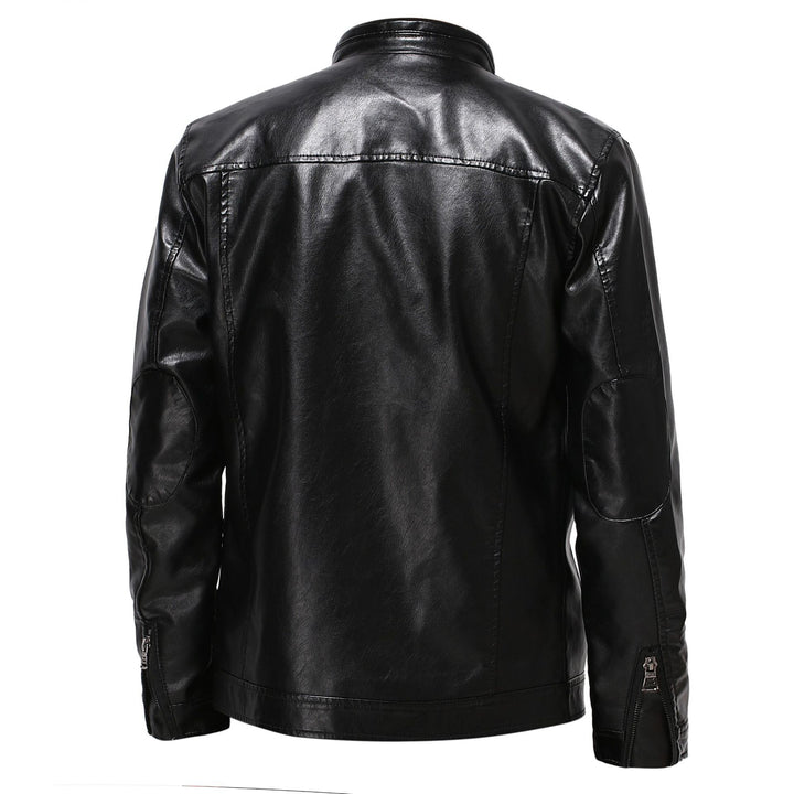 Herren stylische Kunstleder-Motorradjacke im Biker-Stil Echoarchiv