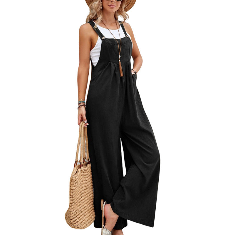 Damen weite Latzhose aus leichtem Material Echoarchiv