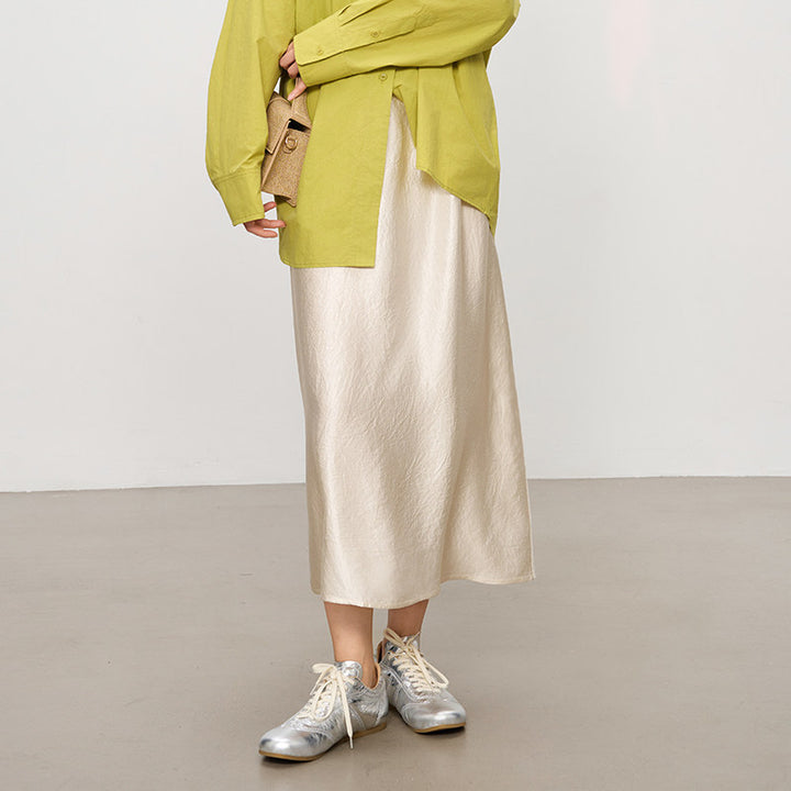 Damen Eleganter Maxirock aus hochwertigem Chiffon Echoarchiv