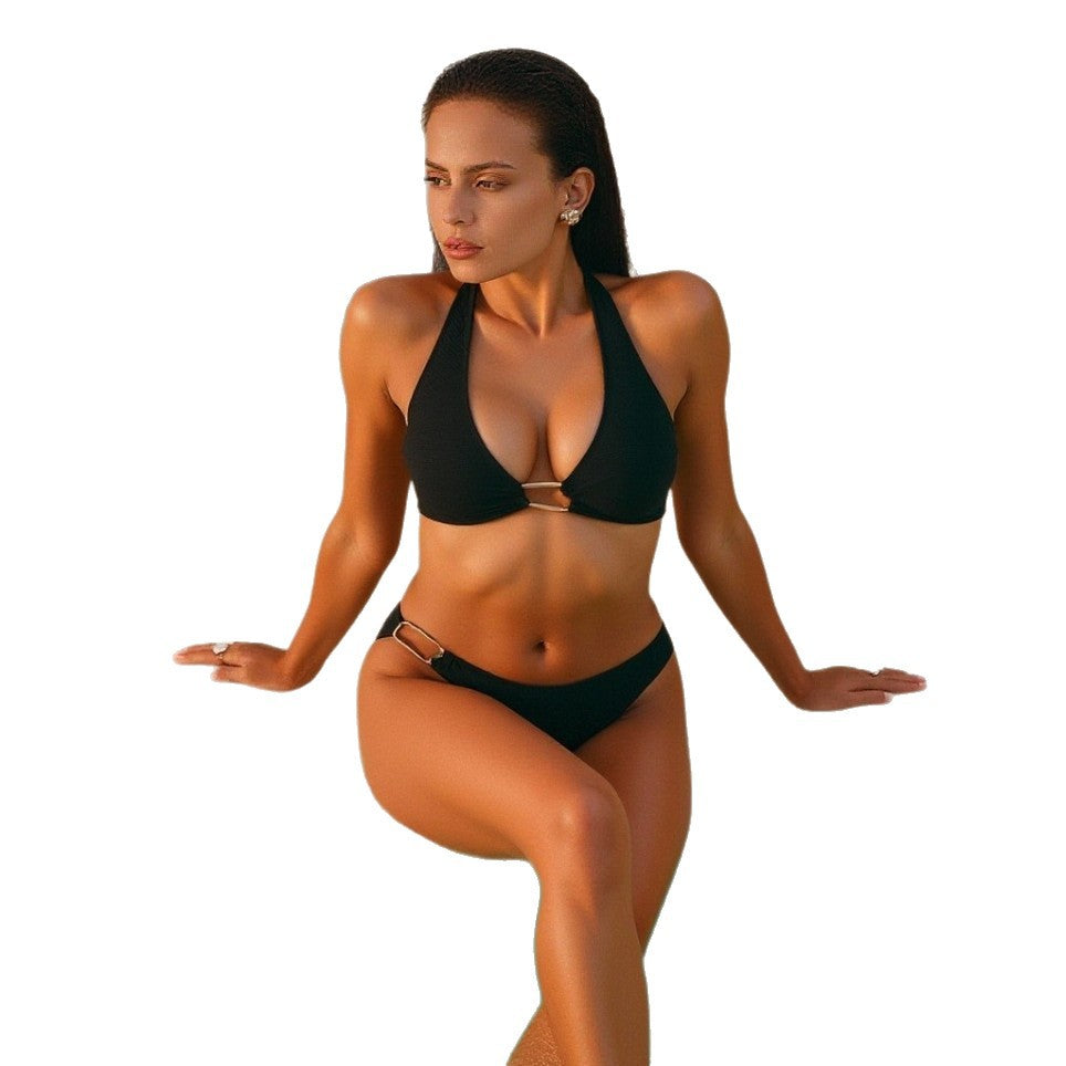 Damen Triangel-Bikini mit eleganter Schnallenakzent Echo Archiv
