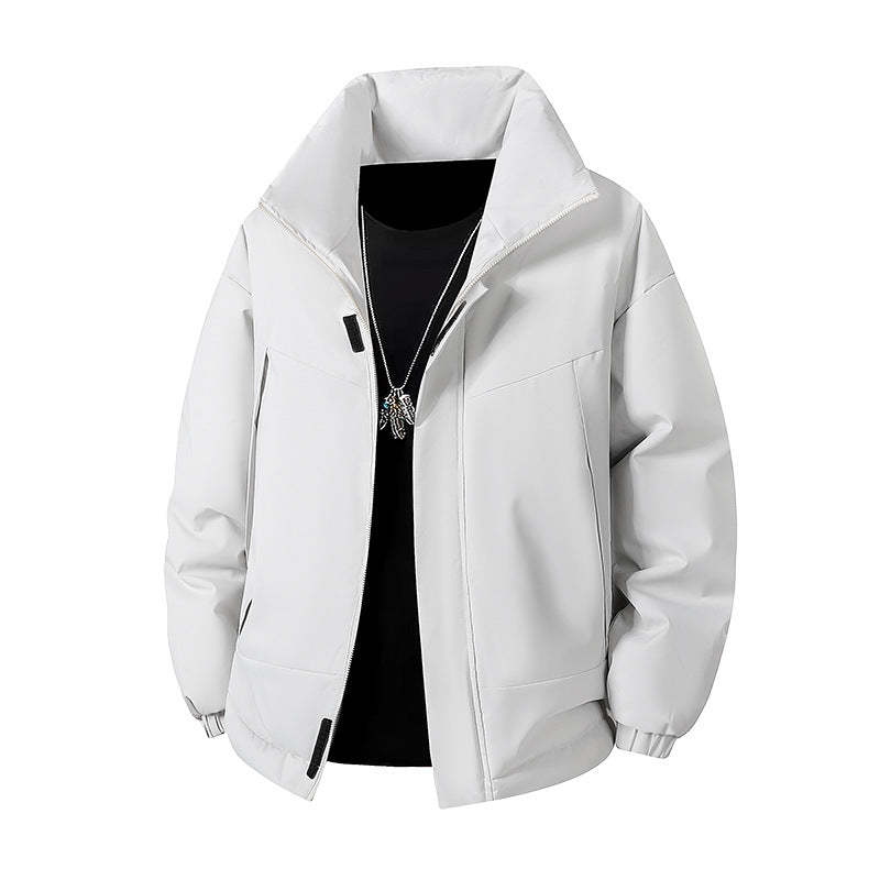 Herren Modische Übergangsjacke mit hohen Kragen Echoarchiv