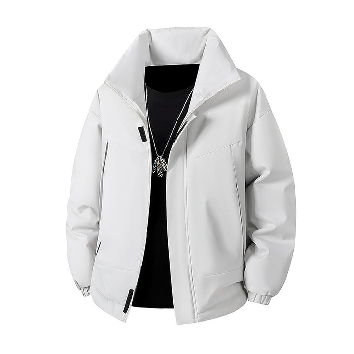 Herren Modische Übergangsjacke mit hohen Kragen Echoarchiv
