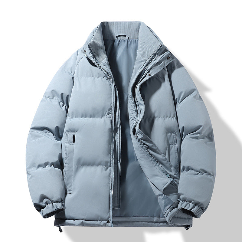 Herren Modische Thermo‑Wattierte Kurzjacke im Boxy‑Schnitt mit Rippenkragen Echo Archiv