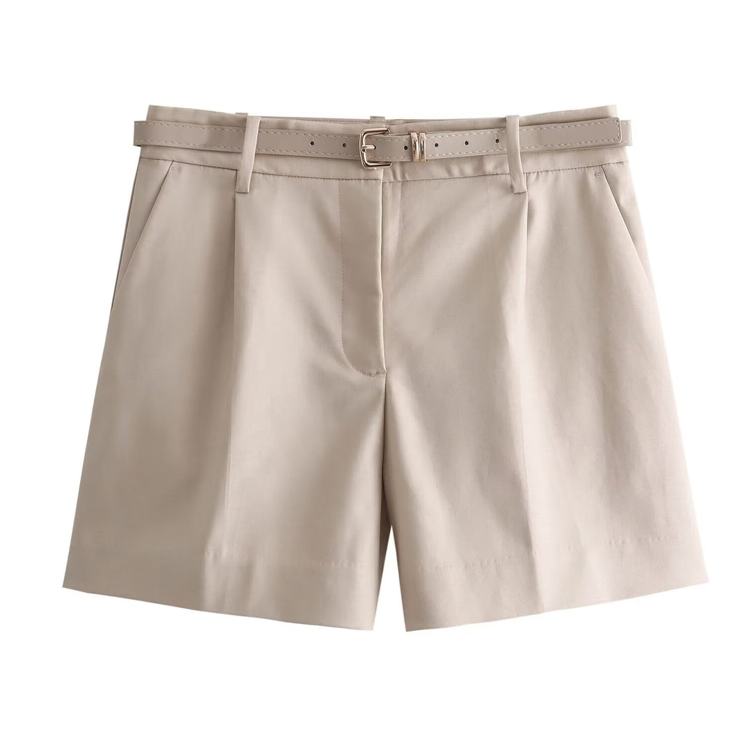 Damen elegante Shorts mit praktischem Gürtel Echo Archiv