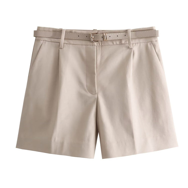 Damen elegante Shorts mit praktischem Gürtel Echo Archiv