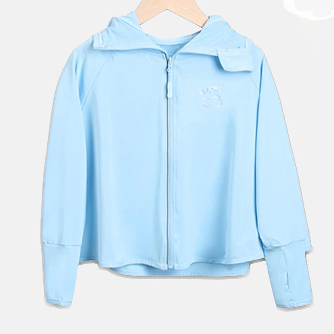 Mädchen Übergangsjacke mit Kapuze und niedlichem Tiermotiv Echo Archiv