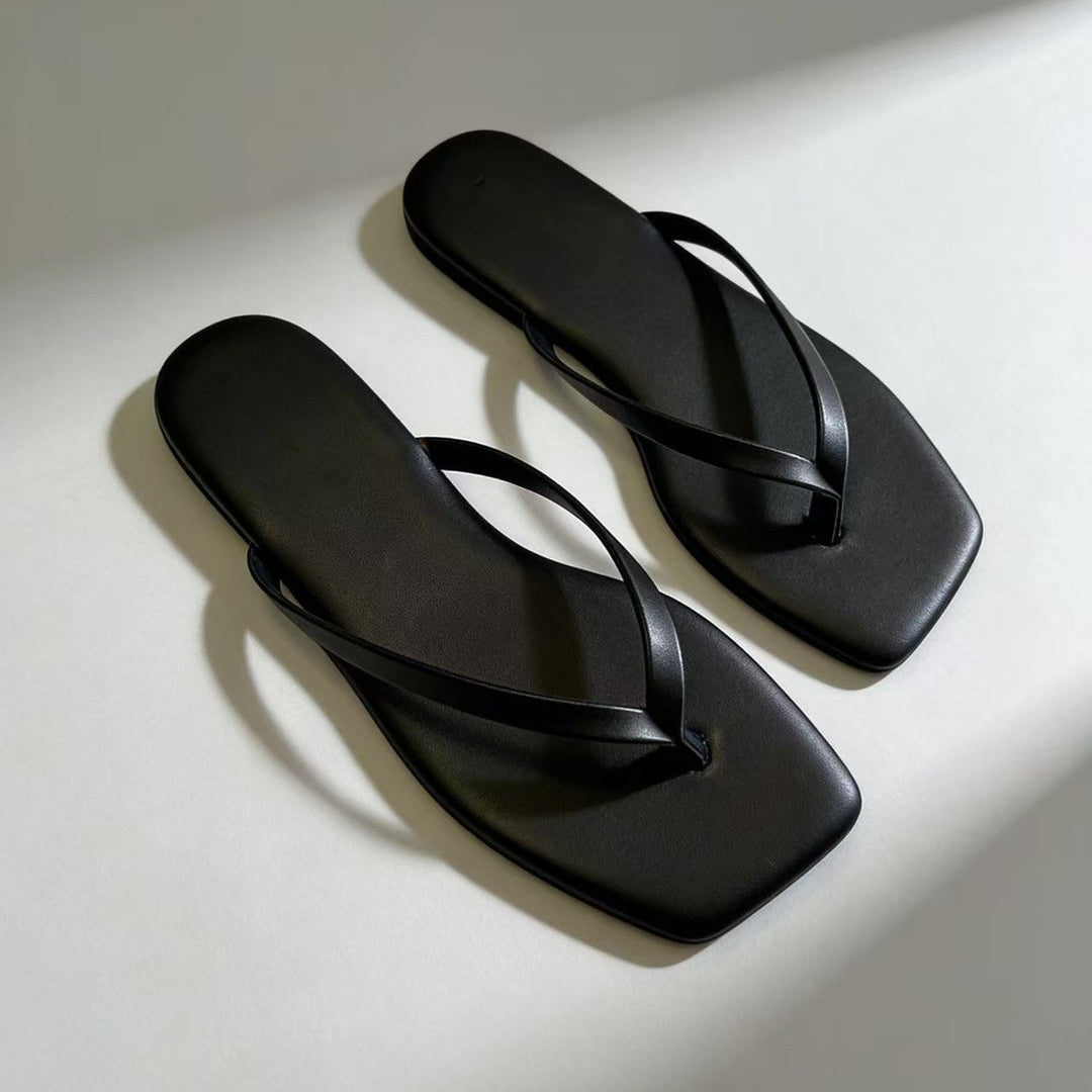 Damen Zehentrenner-Sandalen mit ergonomischem Fußbett und rutschfester Sohle Echoarchiv 1777487412