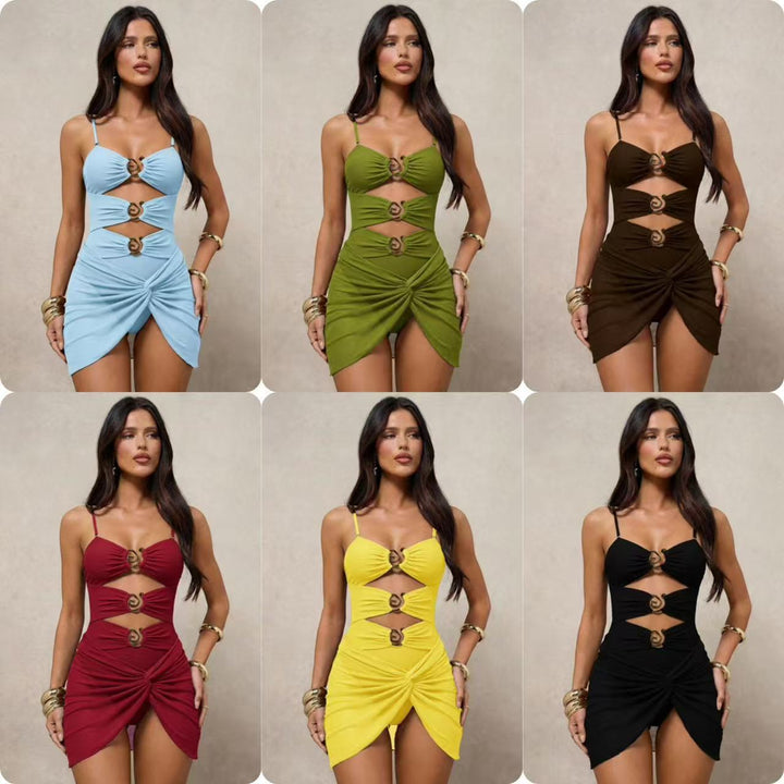 Damen Monokini mit urbane Cut-Out-Details und modischen Schmuckakzenten Echo Archiv