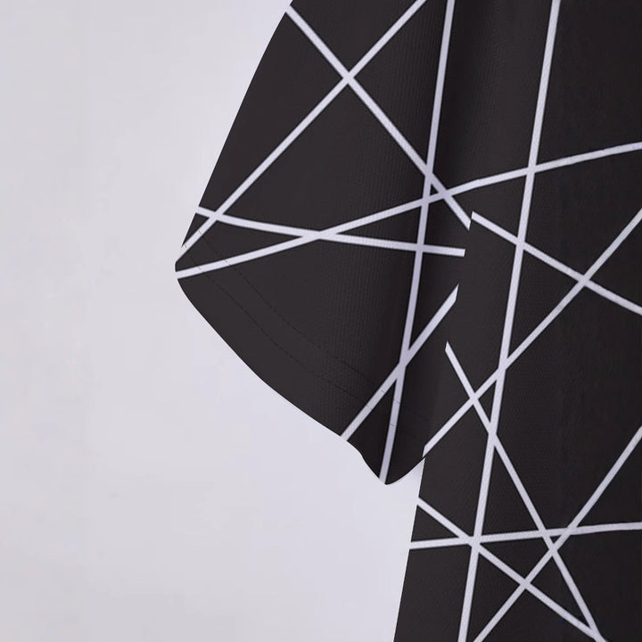 Herren Poloshirt mit modernem geometrischen Design Echoarchiv