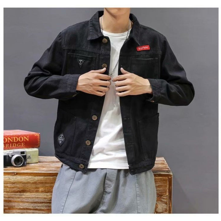 Herren Modische Denim-Jacke Echo Archiv