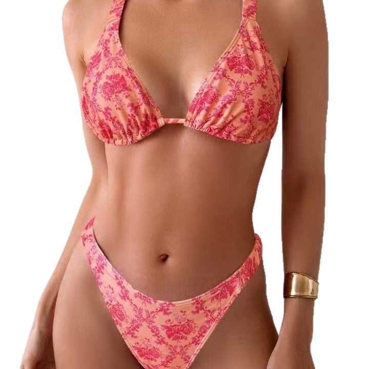 Damen Triangel-Bikini mit dekorativen Rüschen Echo Archiv