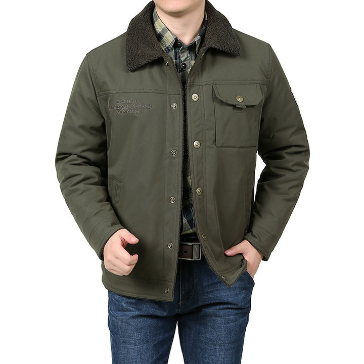Herren Warme und stilvolle Winterjacke mit Teddyfutter Echo Archiv