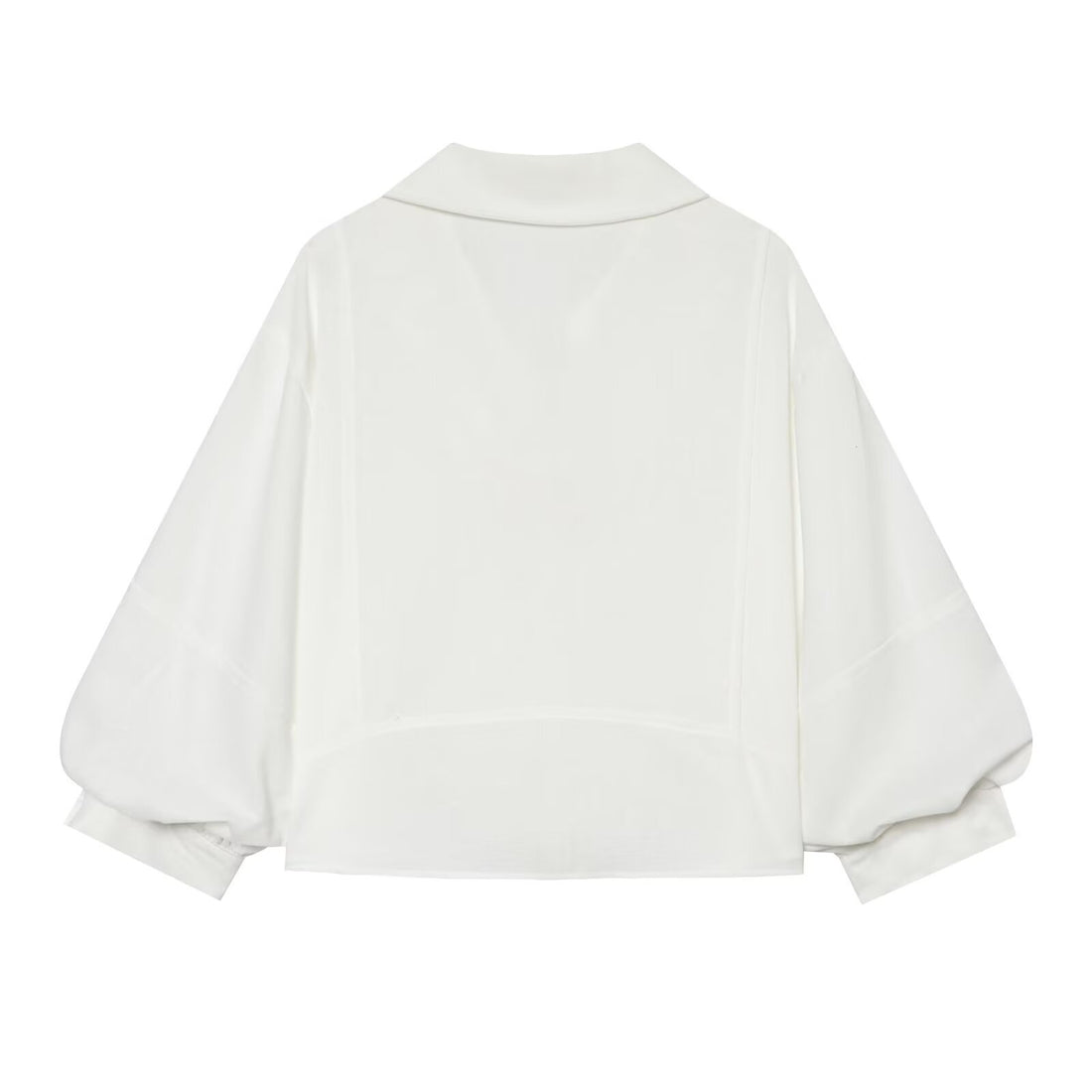 Damen Oversize-Hemdbluse mit Kentkragen, Ballonärmeln und kastiger Silhouette Echo Archiv