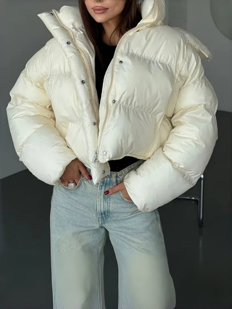 Damen Modische Kurzjacke mit Steppdetails – Célinea