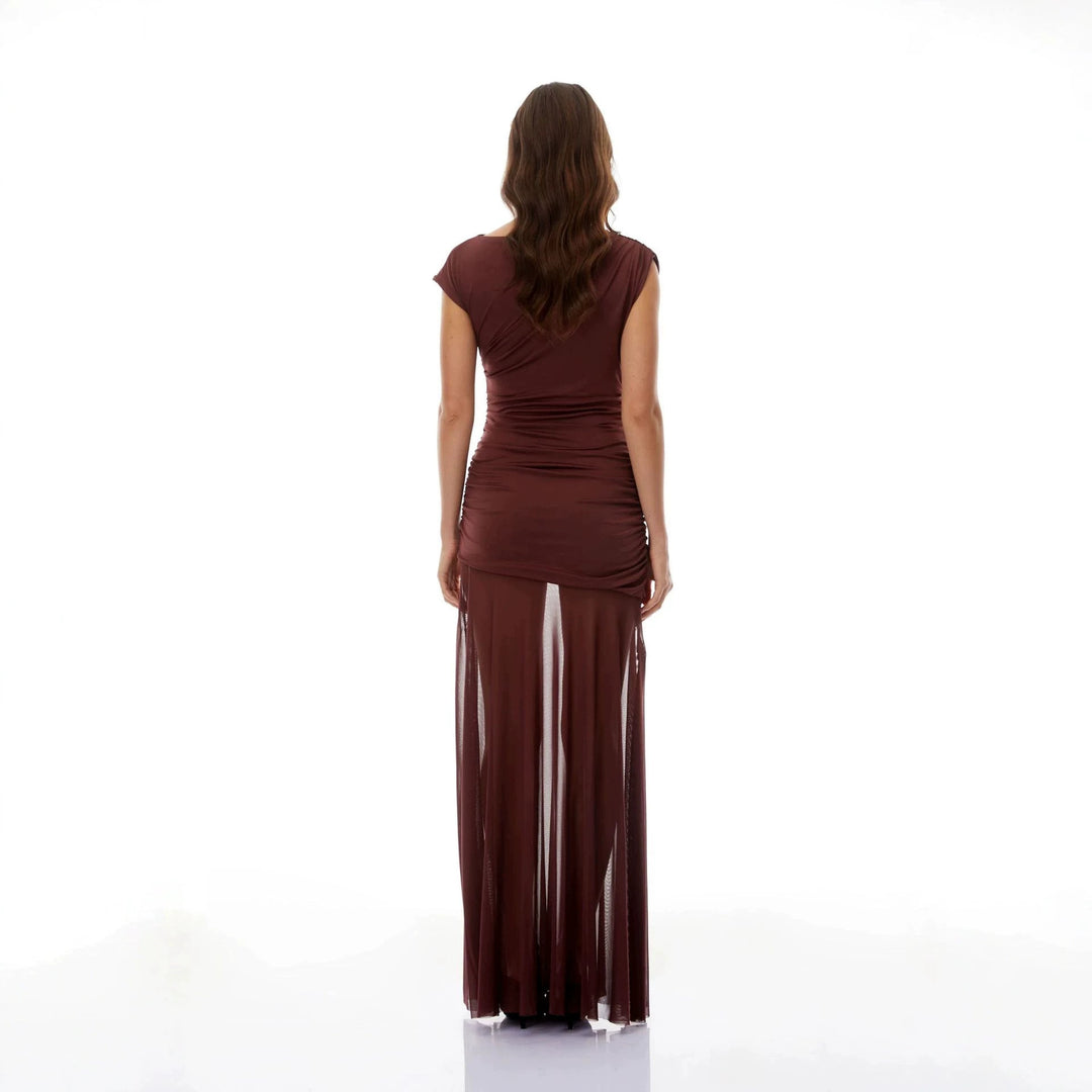 Damen Elegantes Wickelkleid mit Rüschendetails Echo Archiv