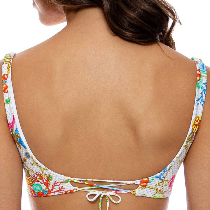 Damen Bikini mit floralem Design und verstellbaren Trägern Echo Archiv