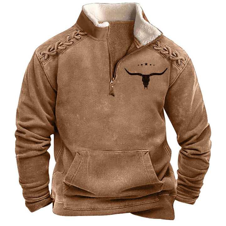 Herren Modischer Hoodie mit Kapuze und maritimem Druck Echoarchiv