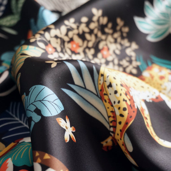 Damen Midi-Rock mit floralem Tierdruck Echoarchiv