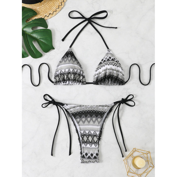 Damen Triangel-Bikini mit farbenfrohem Muster Echo Archiv