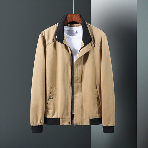 Herren moderne Übergangsjacke mit Stehkragen und praktischen Taschen Echoarchiv