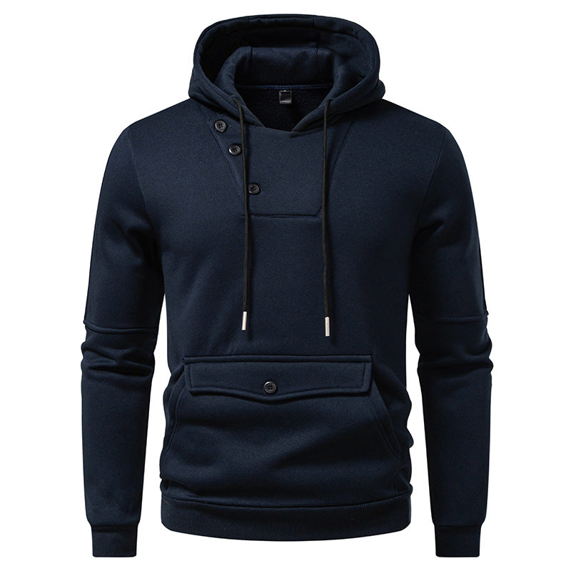 Herren Stylische Kapuzenpullover mit Knopfdetails Echoarchiv