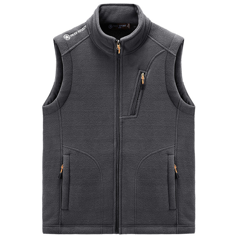 Herren Fleece-Thermoweste mit Organizer-Brusttasche und windhemmender Struktur Echo Archiv