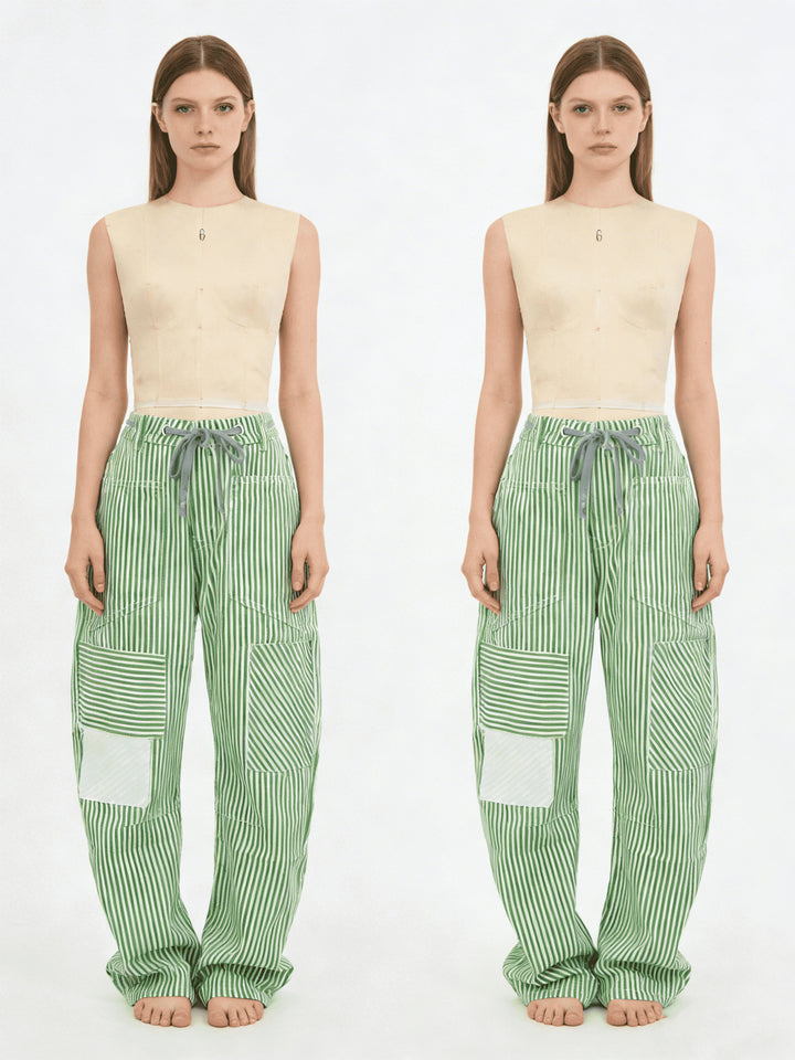 Damen weite Cargo-Hose mit praktischen Taschen und einzigartigem Design Echo Archiv