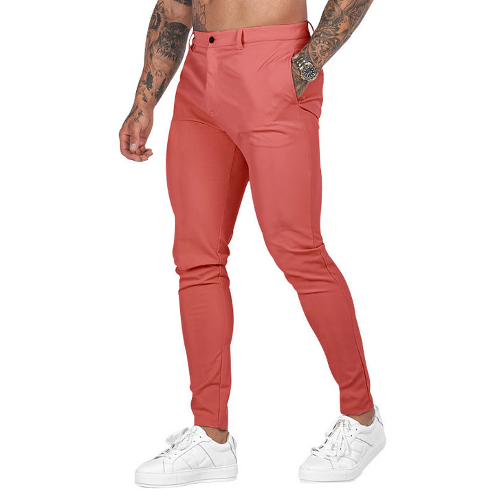 Herren nan Slim-Fit Stretch-Chino mit schmal zulaufendem Bein und dezenten Eingrifftaschen Echo Archiv