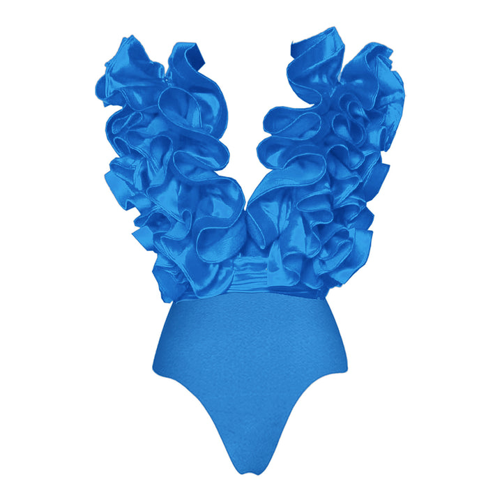Damen auffälliges Badeanzug und Palazzo-Hose Set Echo Archiv