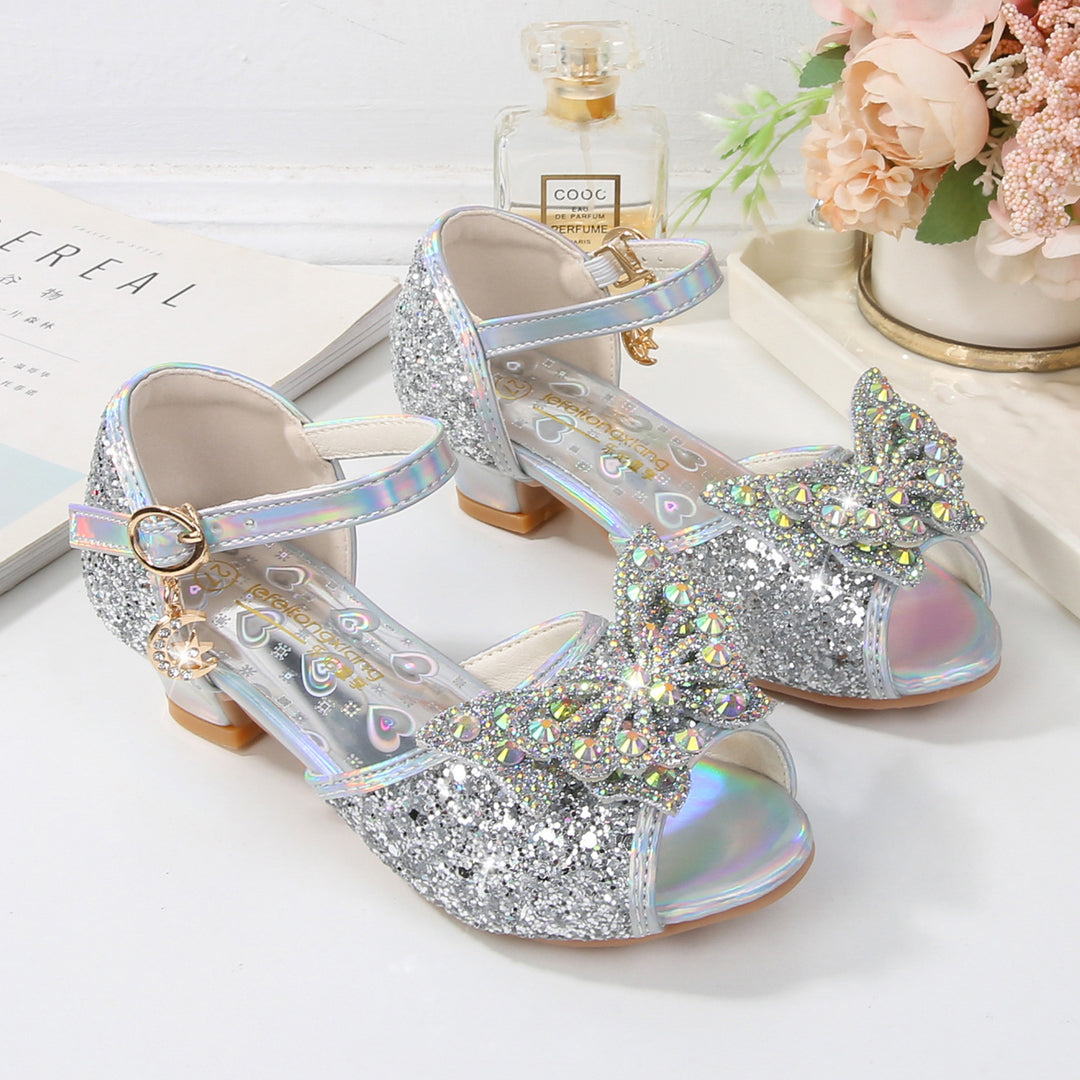 Mädchen Elegante Ballerina Sandalen mit Glitzer und Strass Echo Archiv