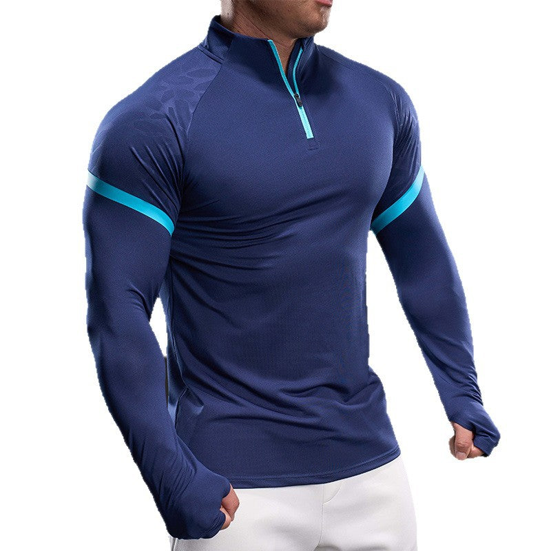 Herren Langarm Funktionsshirt mit Stehkragen Echoarchiv