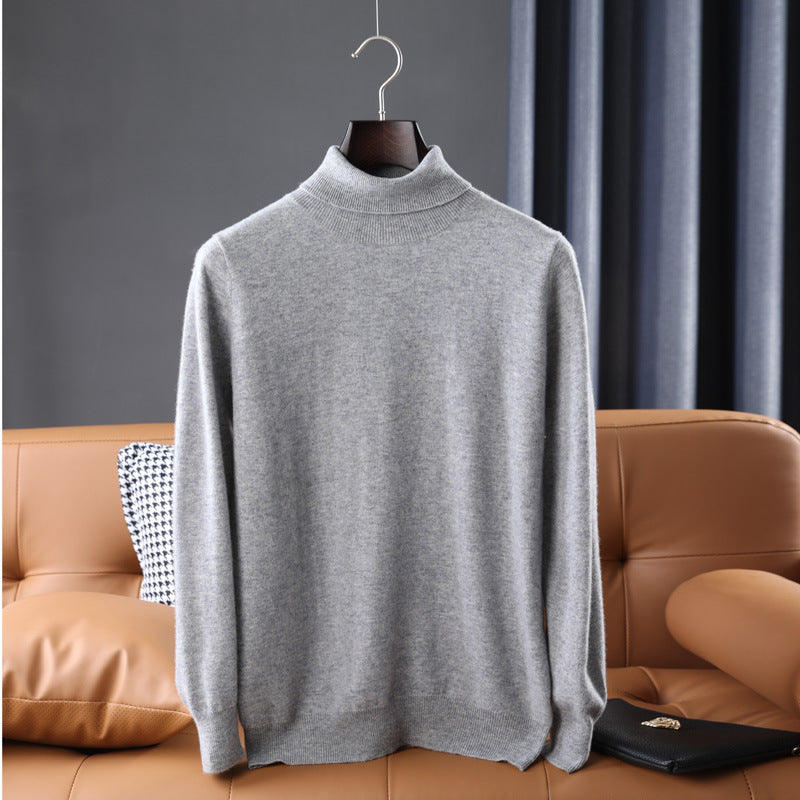 Herren Feiner Rollkragenpullover in schlanker Minimal‑Silhouette aus Woll‑Kaschmir‑Mix Echoarchiv
