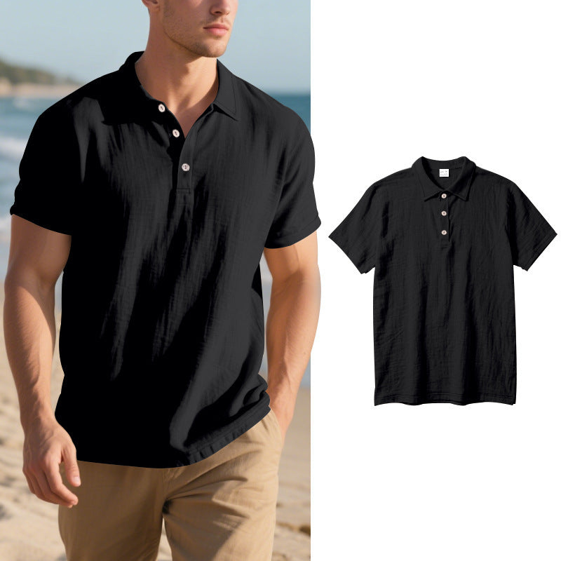 Herren Poloshirt aus atmungsaktiver Baumwollmischung mit klassischem Kragen Echoarchiv