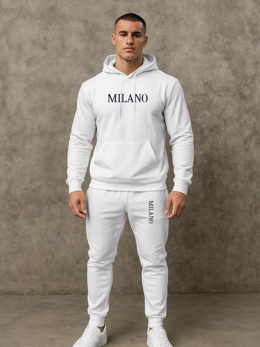 Herren modischer Hoodie und Jogginghose Set Echoarchiv