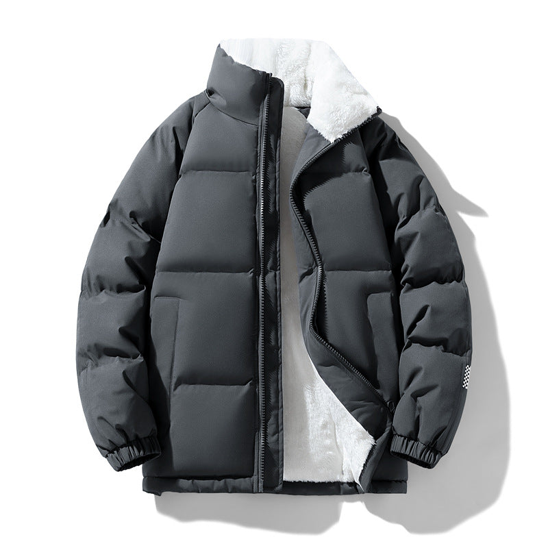 Herren Steppjacke mit wärmendem Innenfutter und hohen Kragen Echoarchiv