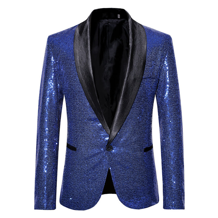 Herren glamouröser Paillettenblazer Echoarchiv 1760556863
