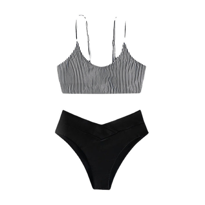Damen Bikiniset mit raffiniertem Trägerdesign und hoch tailliertem Höschen Echo Archiv