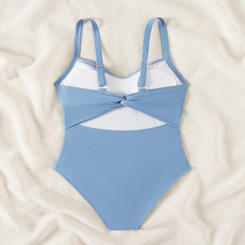Damen Eleganter Wickelbadeanzug mit raffinierten Raffungselementen Echo Archiv