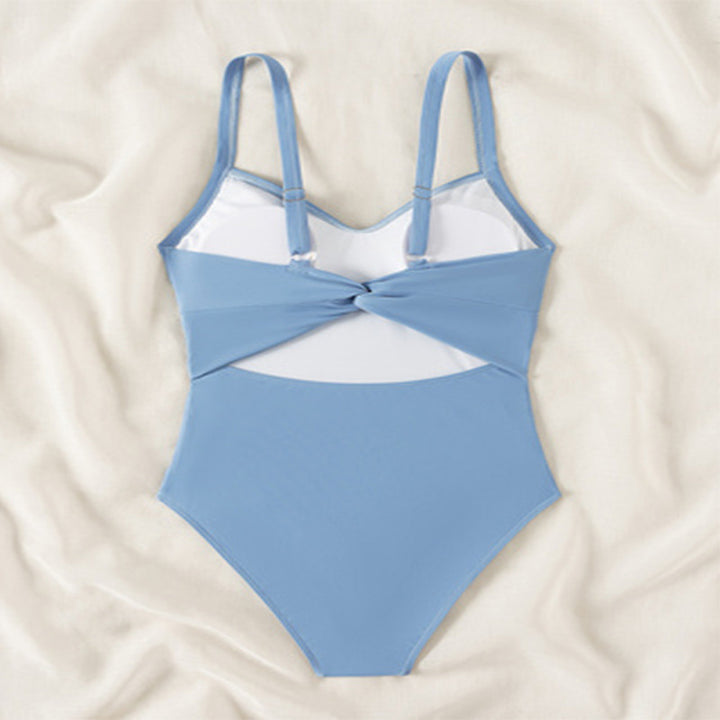 Damen Eleganter Wickelbadeanzug mit raffinierten Raffungselementen Echo Archiv