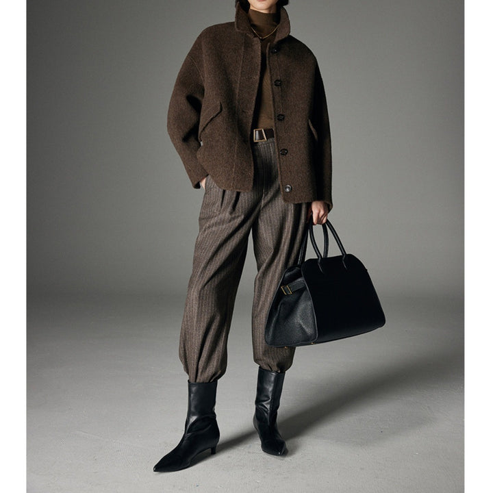 Damen Stilvolle Wolljacke Echoarchiv