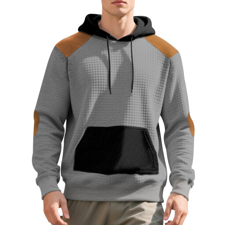 Herren modischer Kapuzenpullover mit strukturiertem Design und praktischen Taschen Echoarchiv