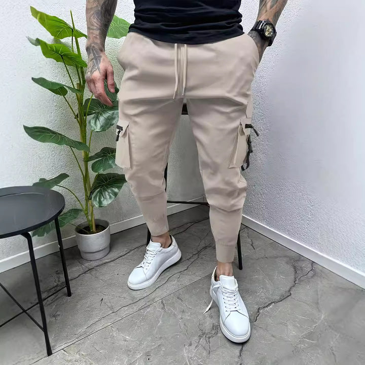 Herren Cargo-Jogginghose mit multifunktionalen Taschen und elastischem Bund Echoarchiv